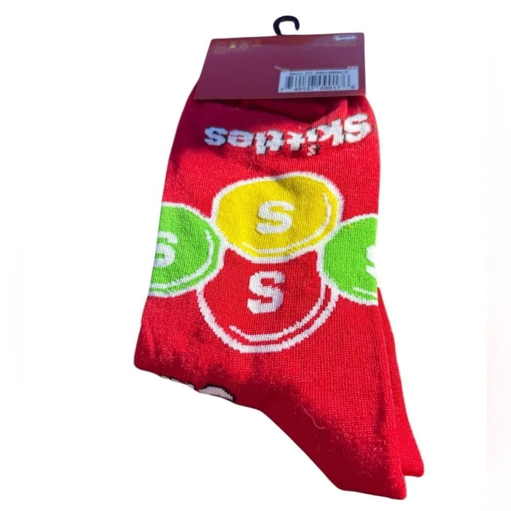 3/$25 Skittles Taste the Rainbow Casual Women's Socks